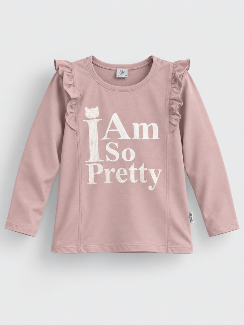 "Pretty" majica sa volanima