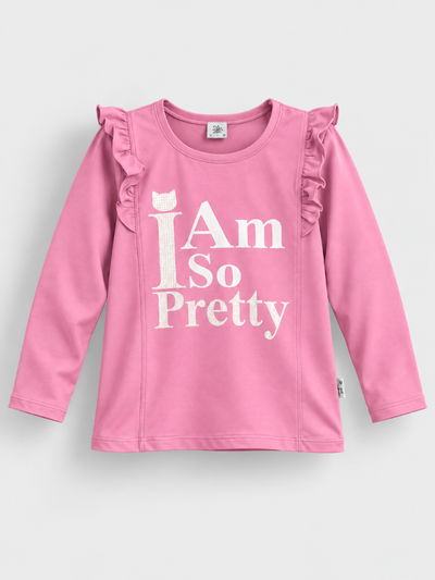 "Pretty" majica sa volanima