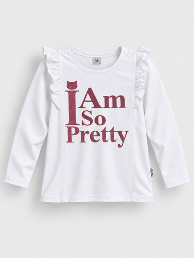 "Pretty" majica sa volanima