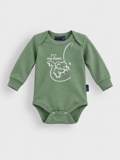 Bodi dugih rukava I love my mom za bebe, druga boja – Model Kids