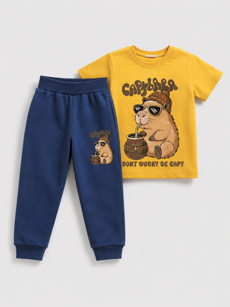 "Capybara" komplet majica i trenerka za dečake