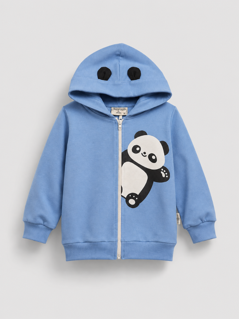 „Panda“ dukser sa ušima na kapuljači za mališane