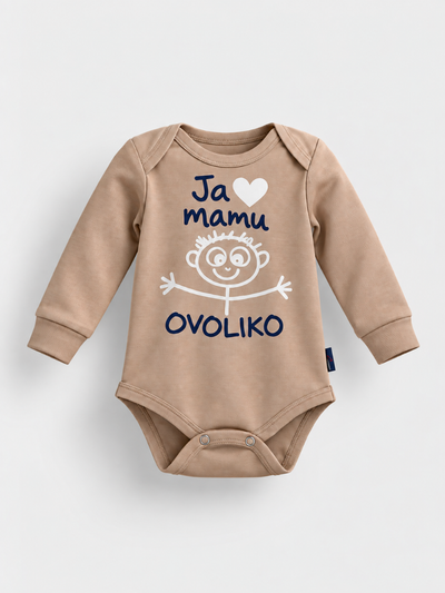 "Ja volim mamu" bodi sa dugim rukavima