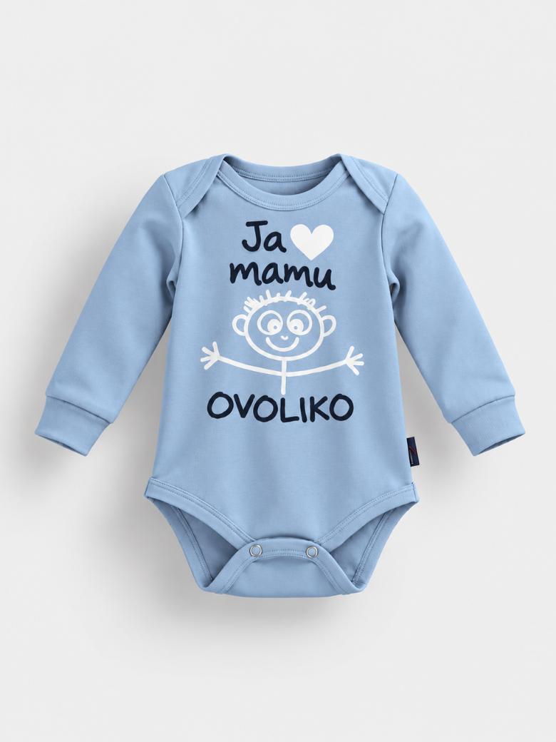 "Ja volim mamu" bodi sa dugim rukavima