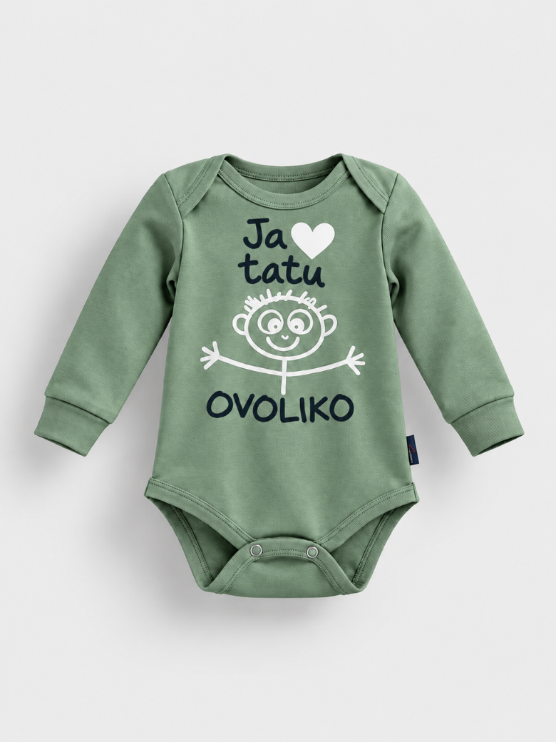 "Ja volim tatu" bodi sa dugim rukavima