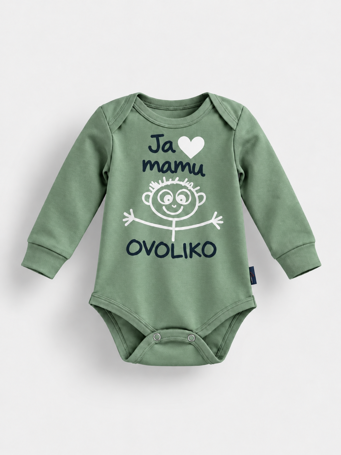 "Ja volim mamu" bodi sa dugim rukavima