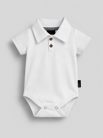 Bodi sa kragnom na dugmiće za bebe dečake – detalj 2 – Model Kids